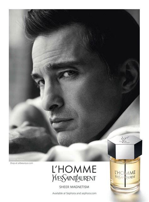 Pub Yves Saint Laurent parfum L'HOMME 2016 .